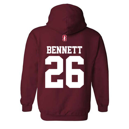 Stanford - NCAA Men's Soccer : Brad Bennett - Classic Shersey Hooded Sweatshirt-1