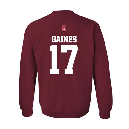 Stanford - NCAA Football : Omari Gaines - Classic Shersey Crewneck Sweatshirt-1