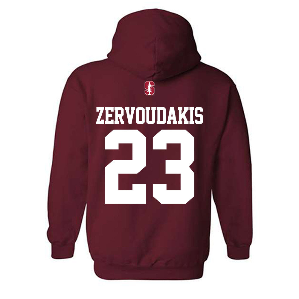 Stanford - NCAA Men's Water Polo : Orestis Zervoudakis - Classic Shersey Hooded Sweatshirt-1