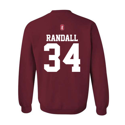 Stanford - NCAA Football : Javion Randall - Classic Shersey Crewneck Sweatshirt-1