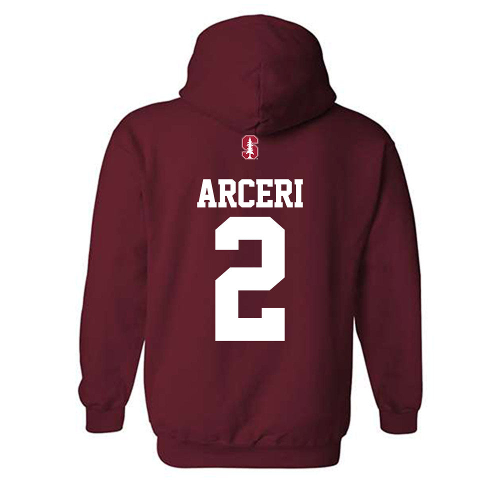 Stanford - NCAA Women's Lacrosse : Ava Arceri - Classic Shersey Hooded Sweatshirt-1