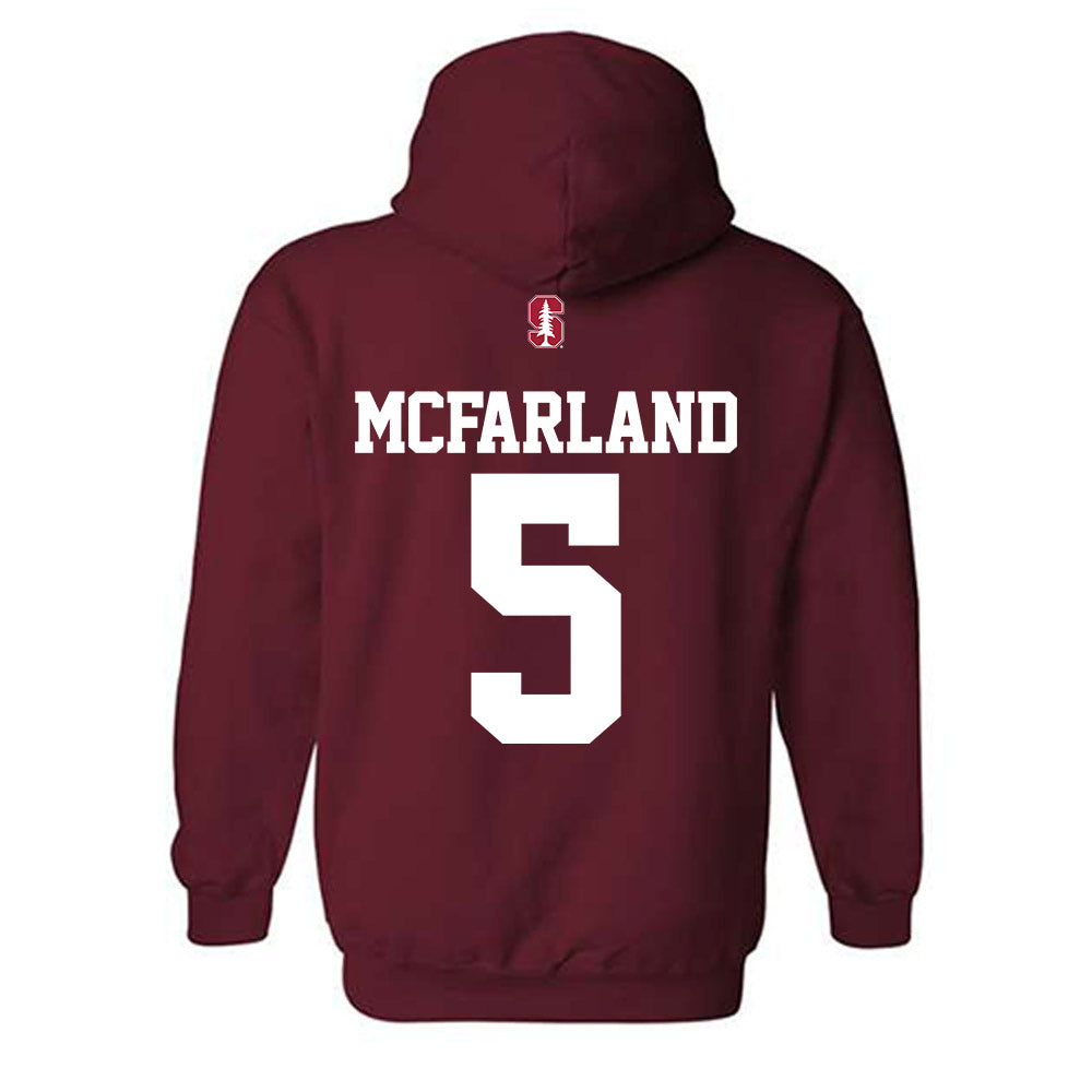 Stanford - NCAA Men's Water Polo : Chase Mcfarland - Classic Shersey Hooded Sweatshirt-1