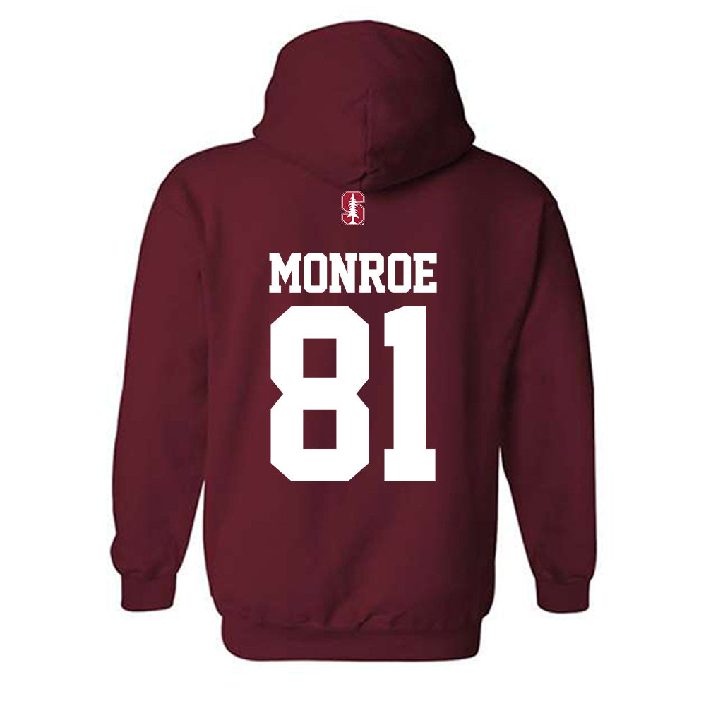 Stanford - NCAA Football : Marcus Monroe - Classic Shersey Hooded Sweatshirt-1