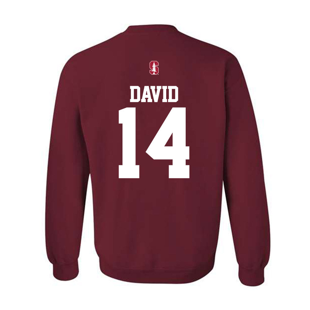 Stanford - NCAA Baseball : Sebastian David - Classic Shersey Crewneck Sweatshirt-1