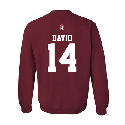 Stanford - NCAA Baseball : Sebastian David - Classic Shersey Crewneck Sweatshirt-1