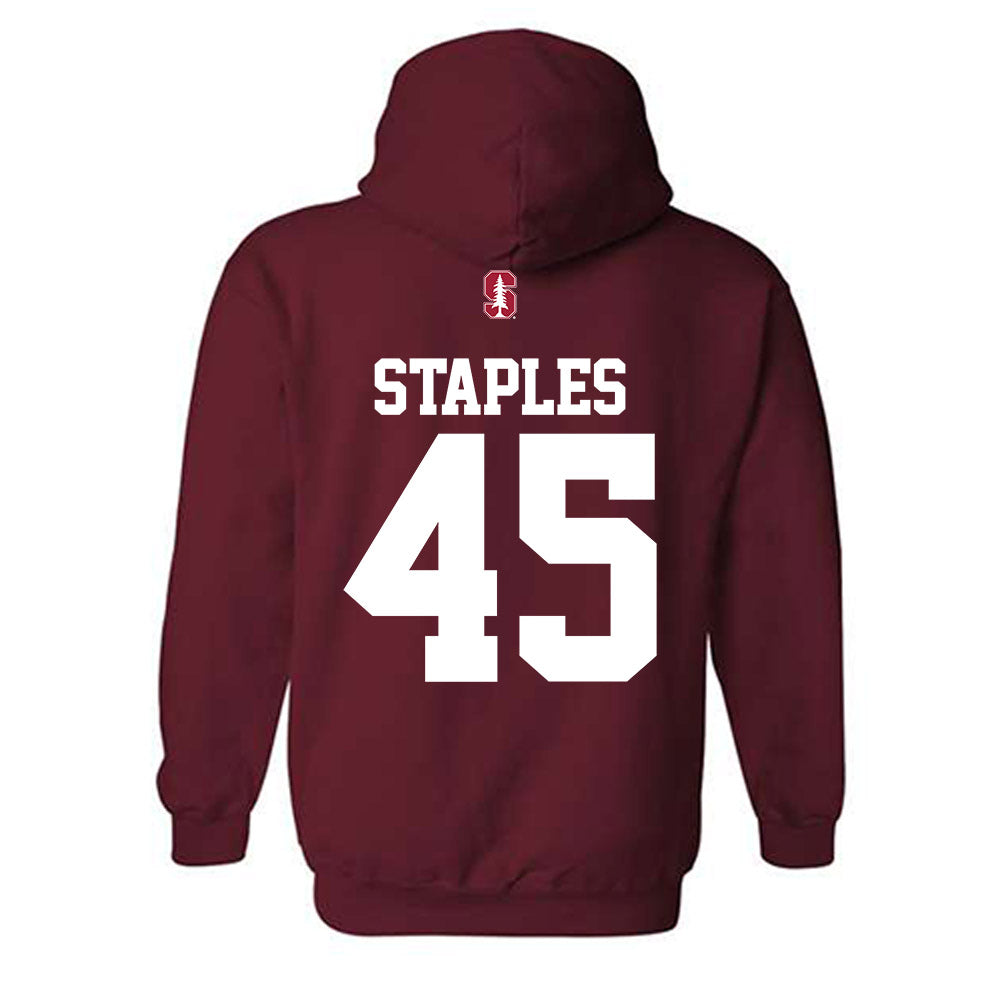 Stanford - NCAA Football : Omar Staples - Classic Shersey Hooded Sweatshirt-1