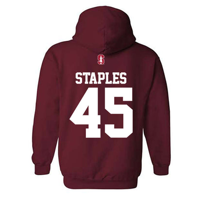 Stanford - NCAA Football : Omar Staples - Classic Shersey Hooded Sweatshirt-1
