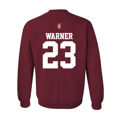 Stanford - NCAA Baseball : Parker Warner - Classic Shersey Crewneck Sweatshirt-1