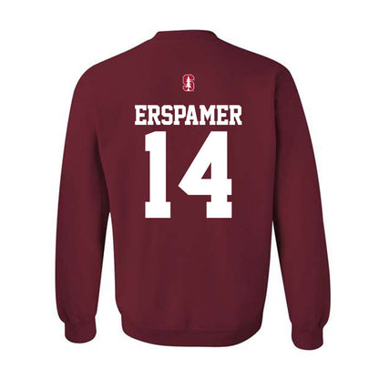 Stanford - NCAA Baseball : Mike Erspamer - Classic Shersey Crewneck Sweatshirt-1