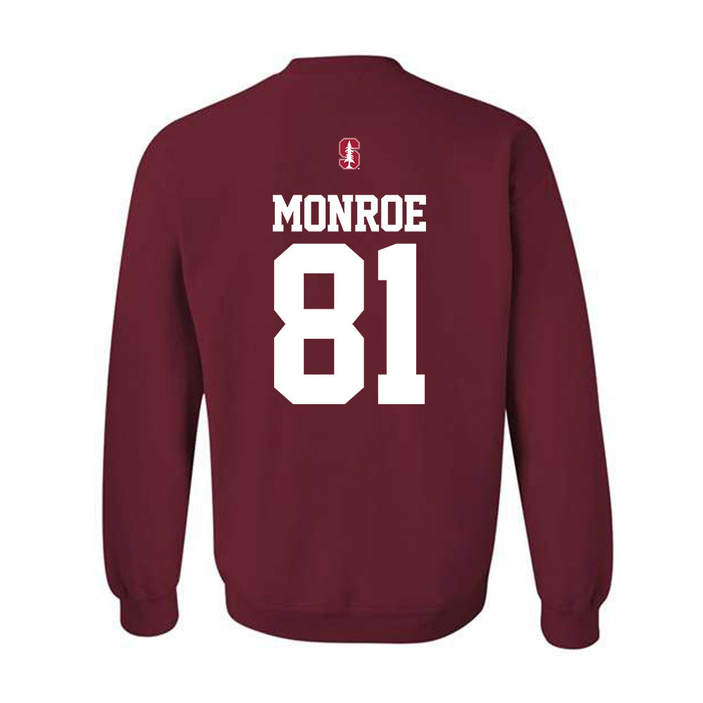 Stanford - NCAA Football : Marcus Monroe - Classic Shersey Crewneck Sweatshirt-1