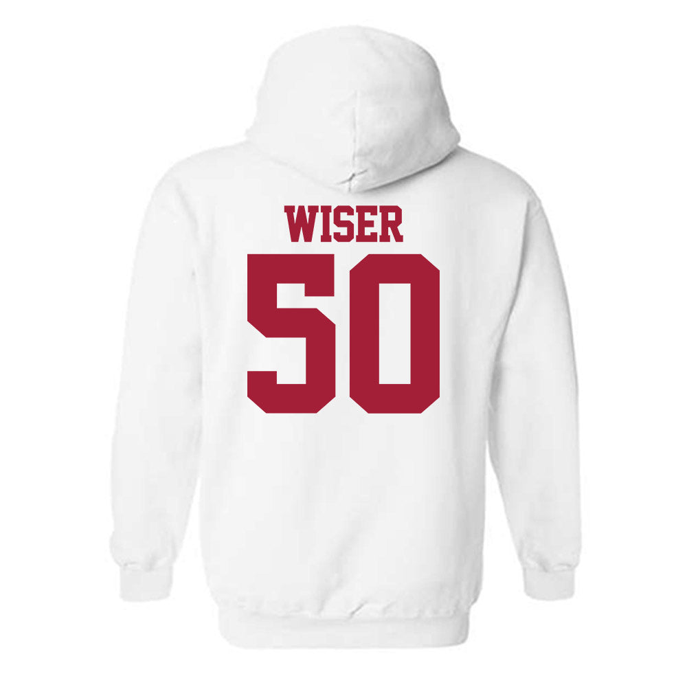Stanford - NCAA Baseball : David Wiser - Classic Shersey Hooded Sweatshirt-1