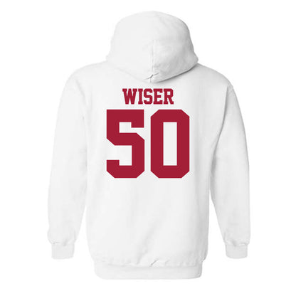 Stanford - NCAA Baseball : David Wiser - Classic Shersey Hooded Sweatshirt-1