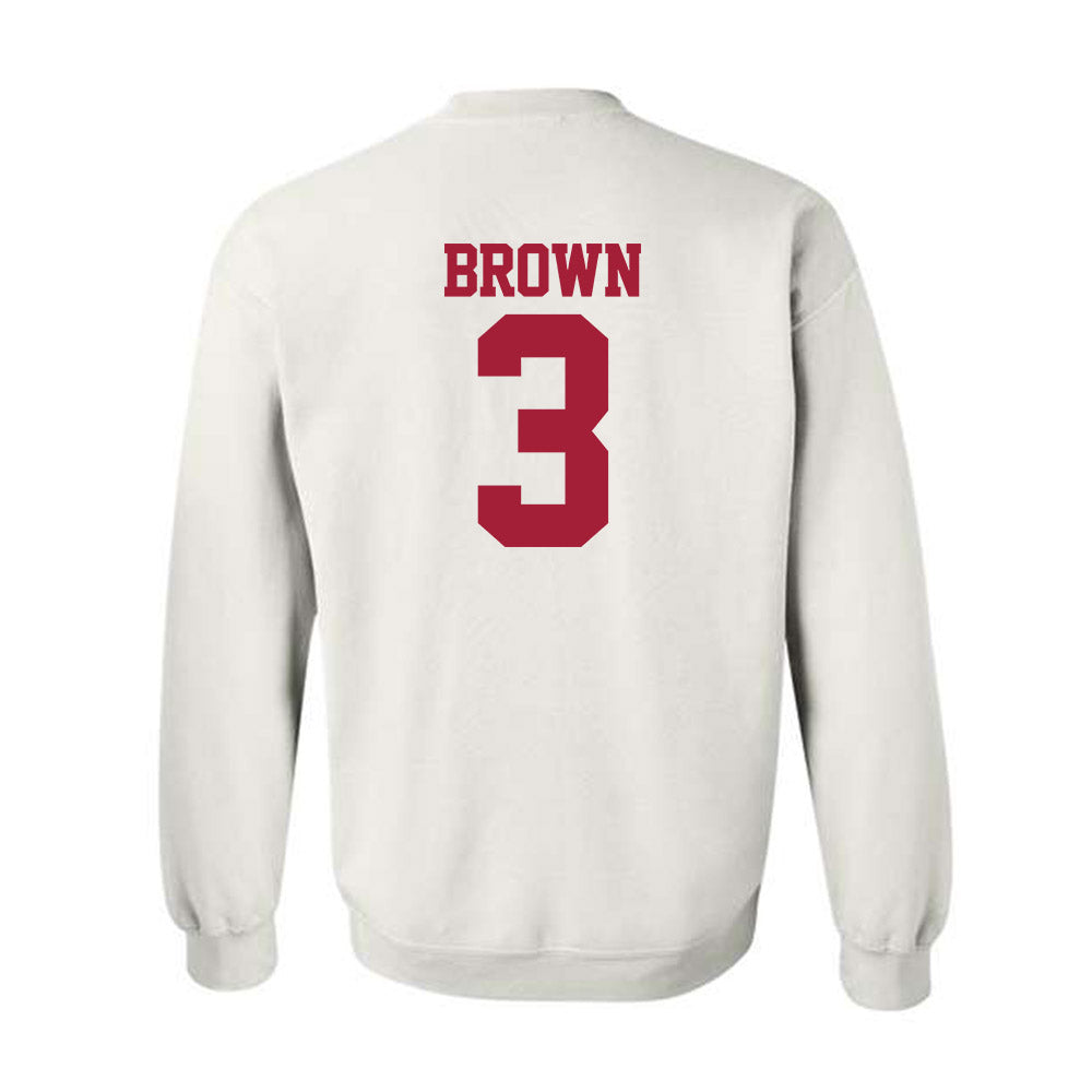 Stanford - NCAA Football : Marcus Brown - Classic Shersey Crewneck Sweatshirt-1