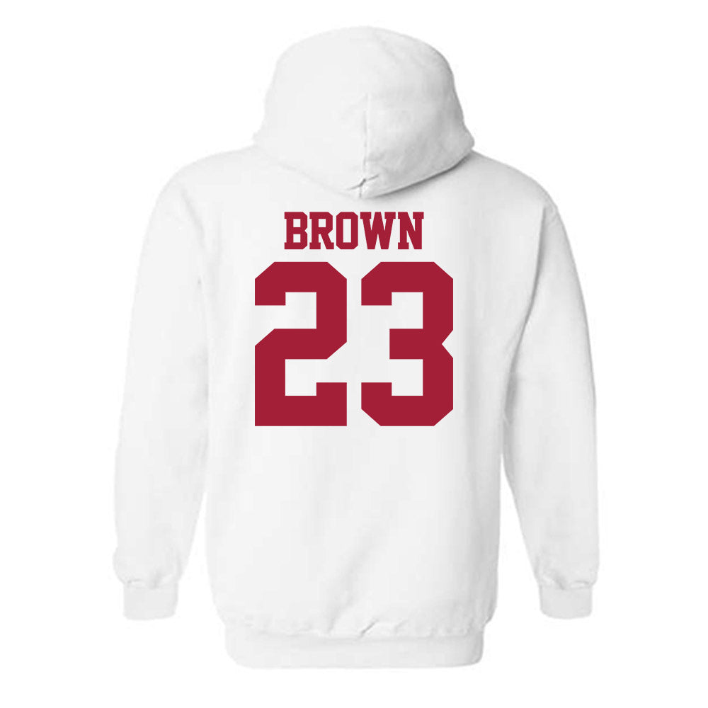 Stanford - NCAA Football : Nico Brown - Classic Shersey Hooded Sweatshirt-1