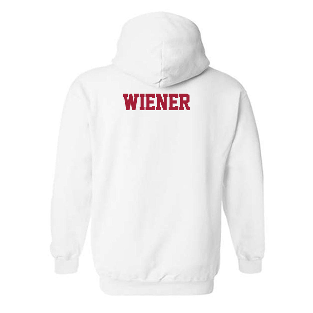 Stanford - NCAA Men's Swimming & Diving : Omer Wiener - Classic Shersey Hooded Sweatshirt-1