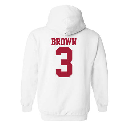 Stanford - NCAA Football : Marcus Brown - Classic Shersey Hooded Sweatshirt-1