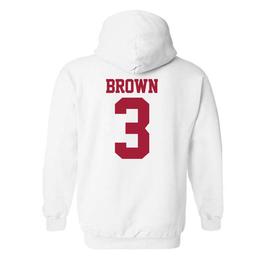 Stanford - NCAA Football : Marcus Brown - Classic Shersey Hooded Sweatshirt-1