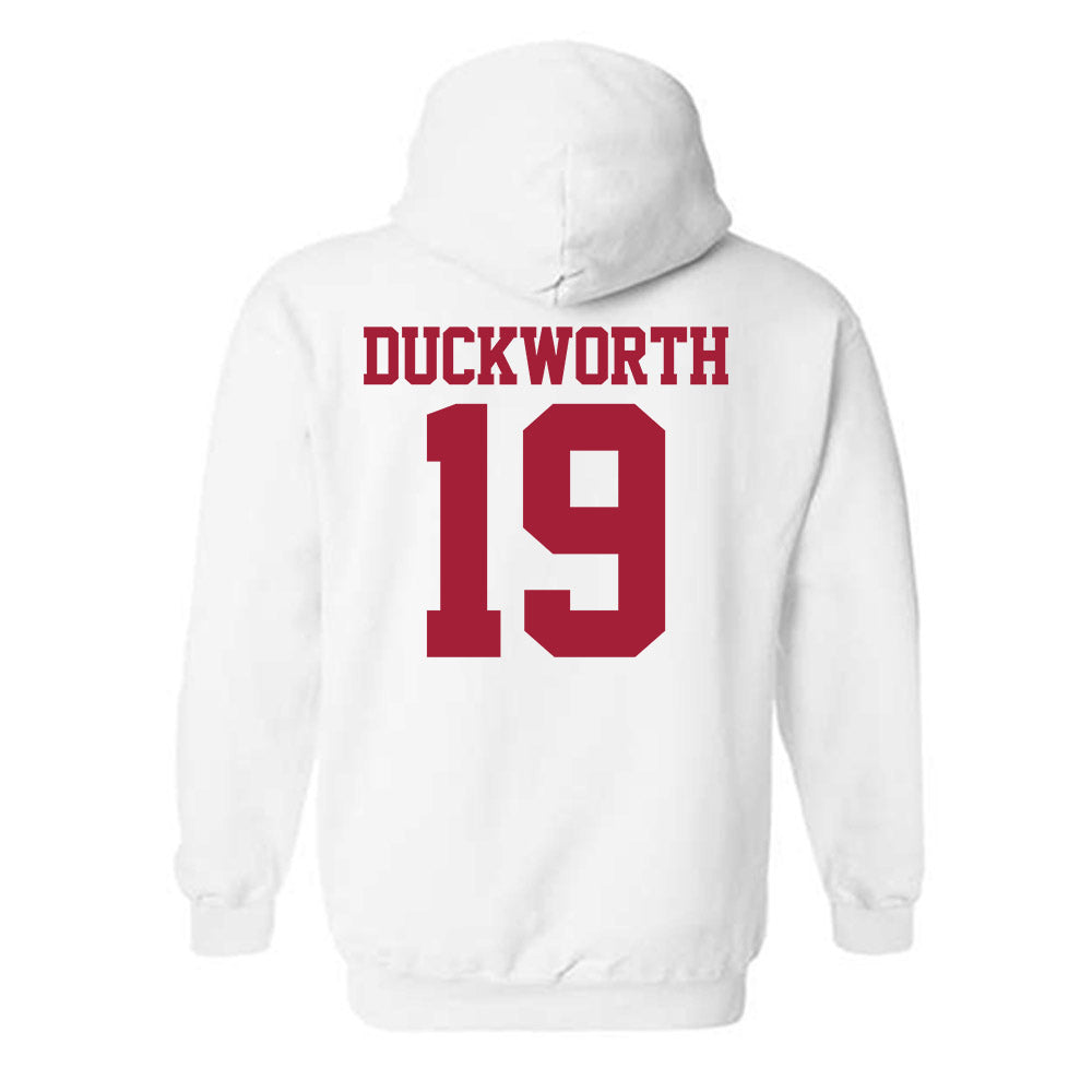 Stanford - NCAA Football : Jack Duckworth - Classic Shersey Hooded Sweatshirt-1
