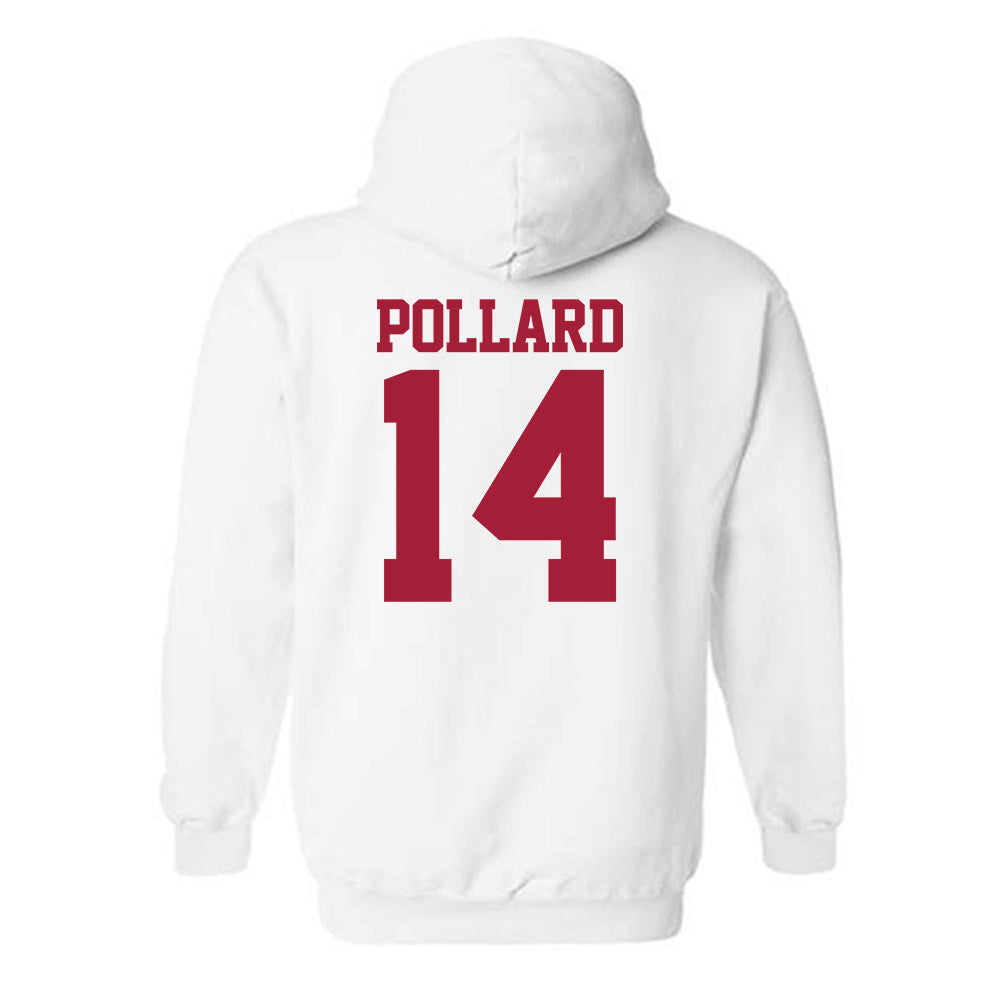 Stanford - NCAA Football : Andres Pollard - Classic Shersey Hooded Sweatshirt-1