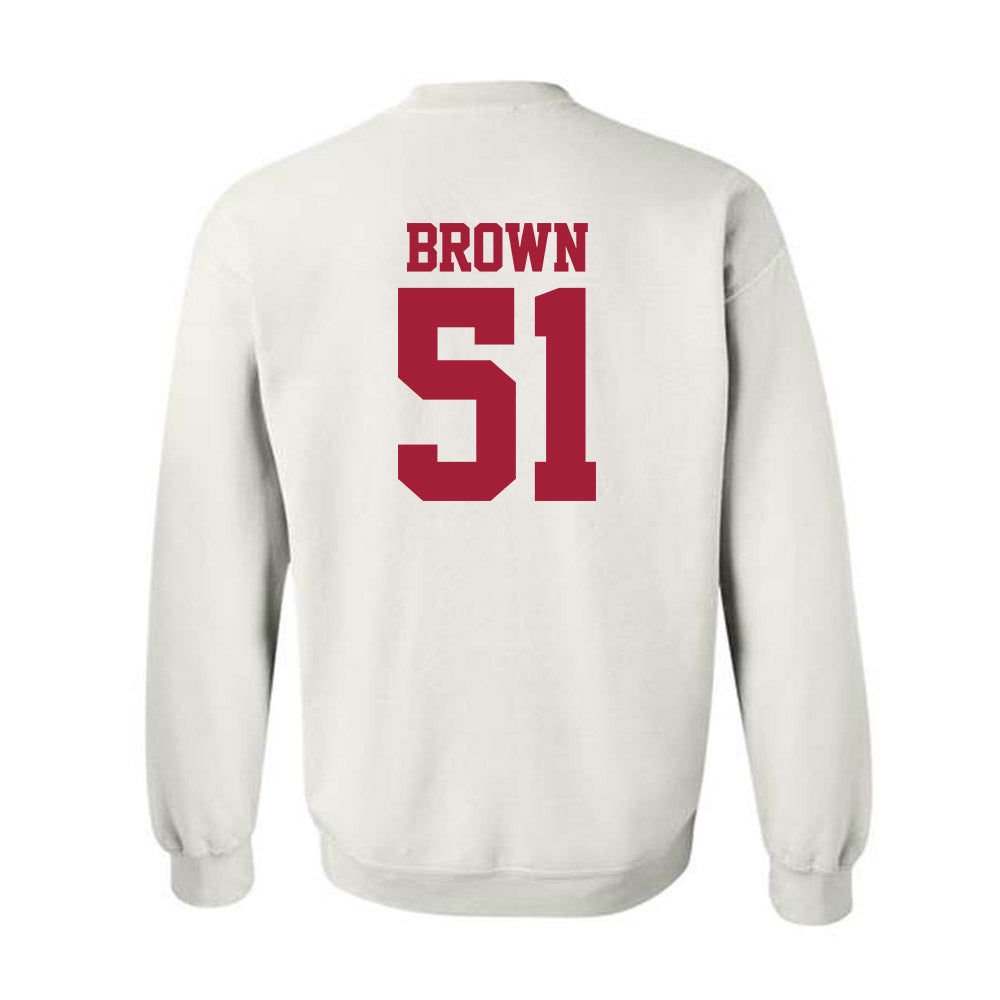Stanford - NCAA Football : Ziron Brown - Classic Shersey Crewneck Sweatshirt-1