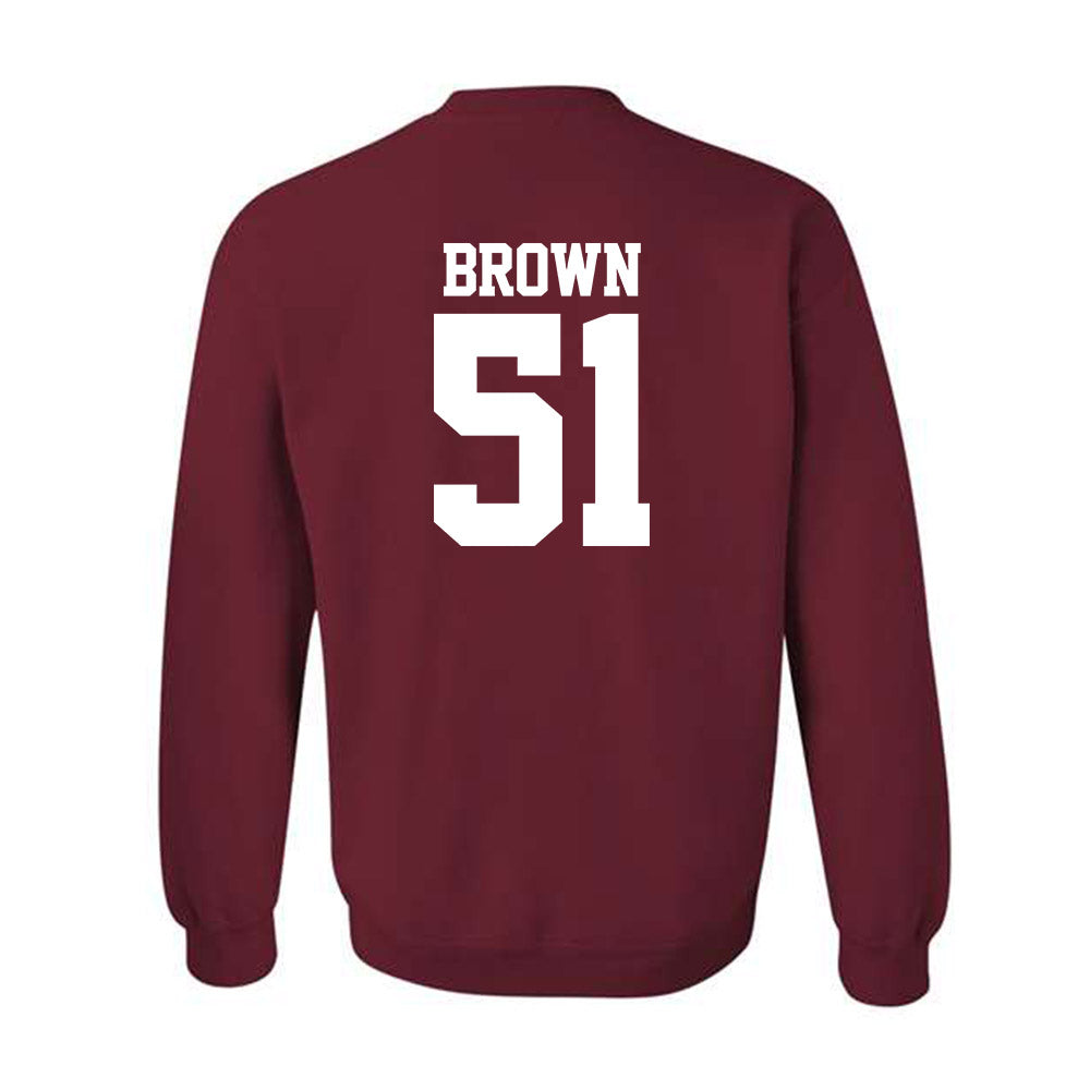 Stanford - NCAA Football : Ziron Brown - Classic Shersey Crewneck Sweatshirt-1