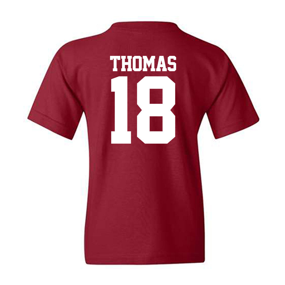 Stanford - NCAA Baseball : Kassius Thomas - Classic Shersey Youth T-Shirt-1