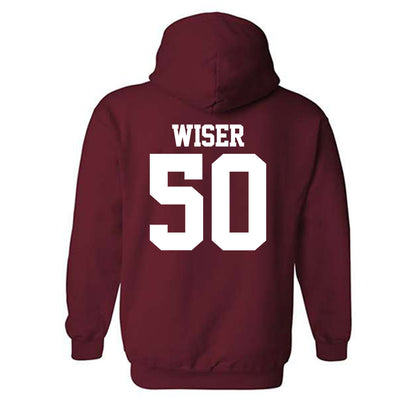 Stanford - NCAA Baseball : David Wiser - Classic Shersey Hooded Sweatshirt-1