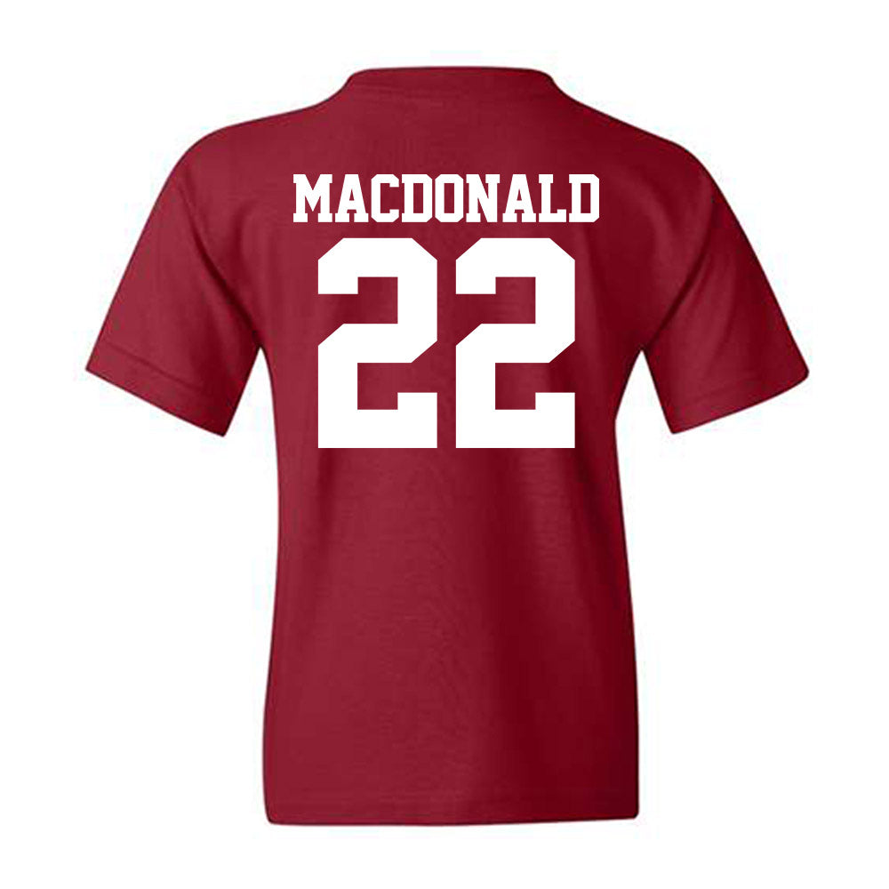 Stanford - NCAA Baseball : Cort MacDonald - Classic Shersey Youth T-Shirt-1