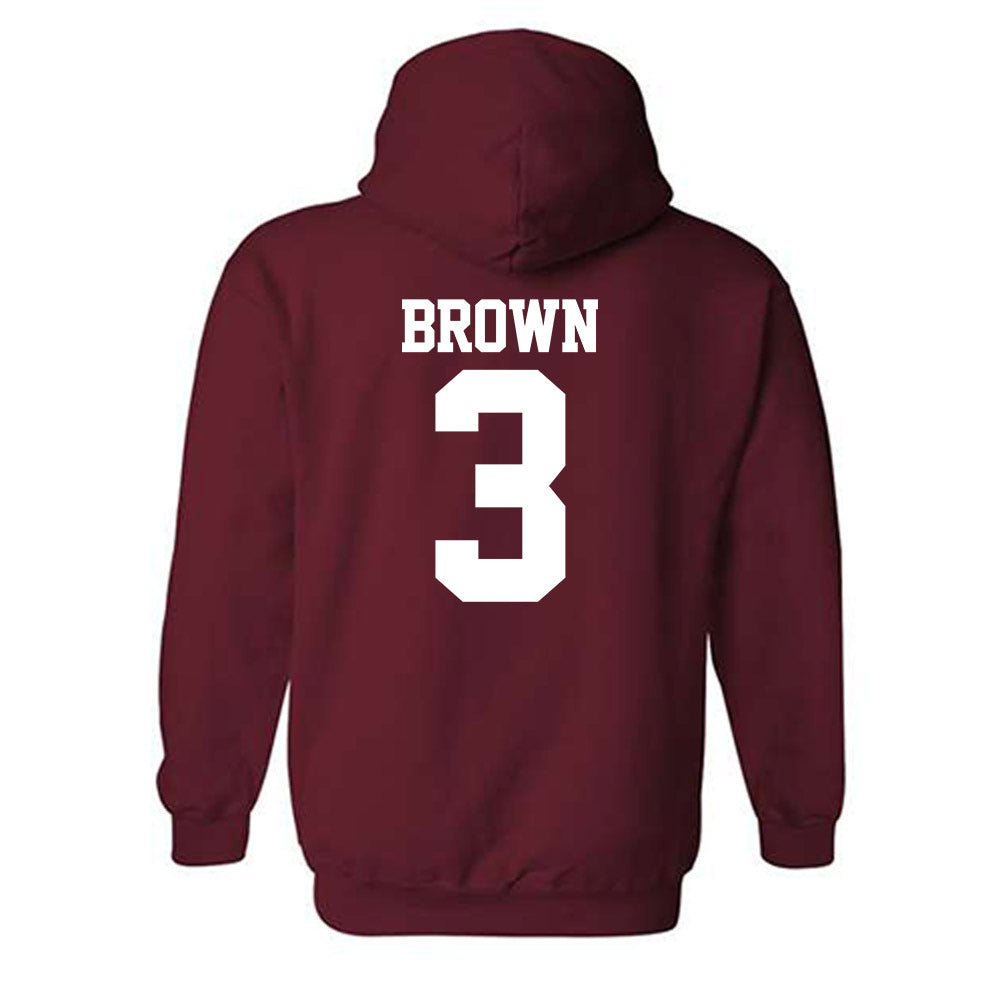 Stanford - NCAA Football : Marcus Brown - Classic Shersey Hooded Sweatshirt-1