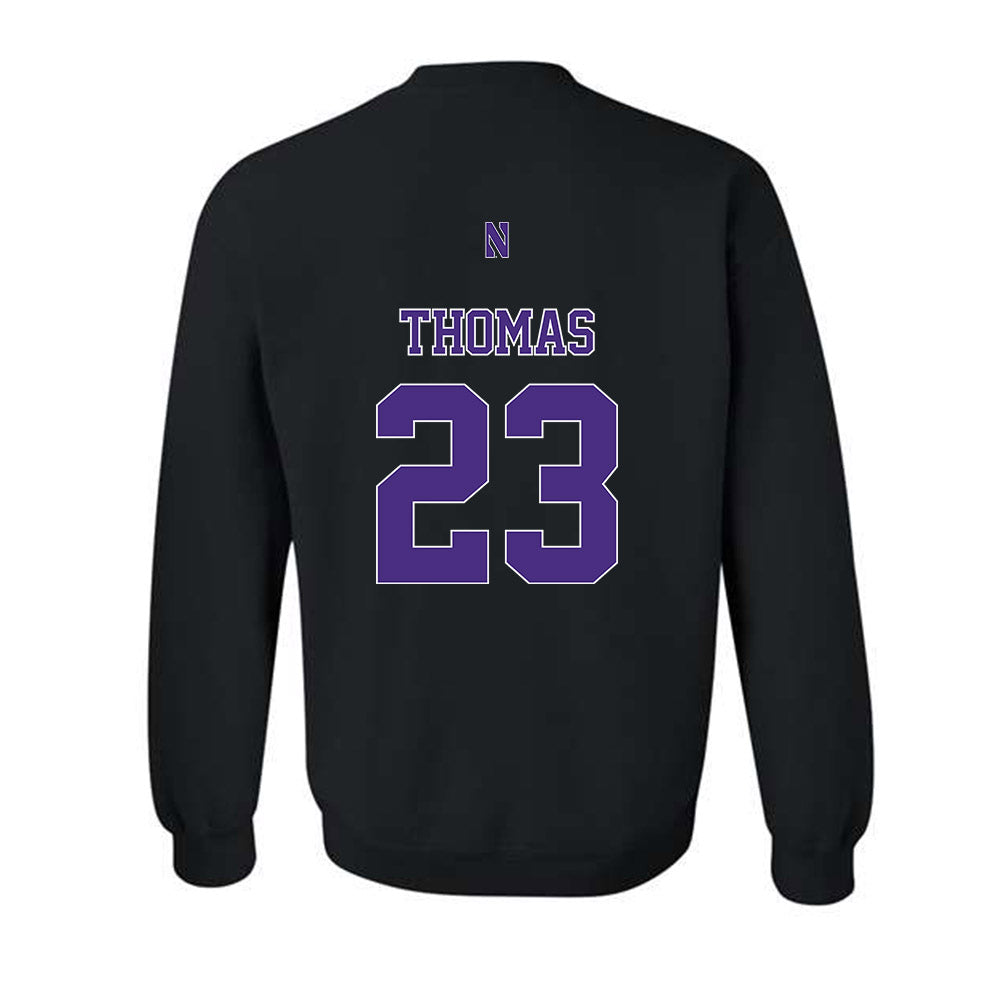 Northwestern - NCAA Women's Basketball : Tayla Thomas - Classic Shersey Crewneck Sweatshirt-1