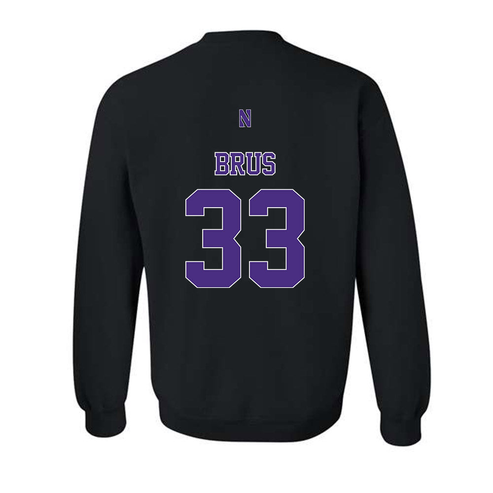 Northwestern - NCAA Football : Braydon Brus - Classic Shersey Crewneck Sweatshirt