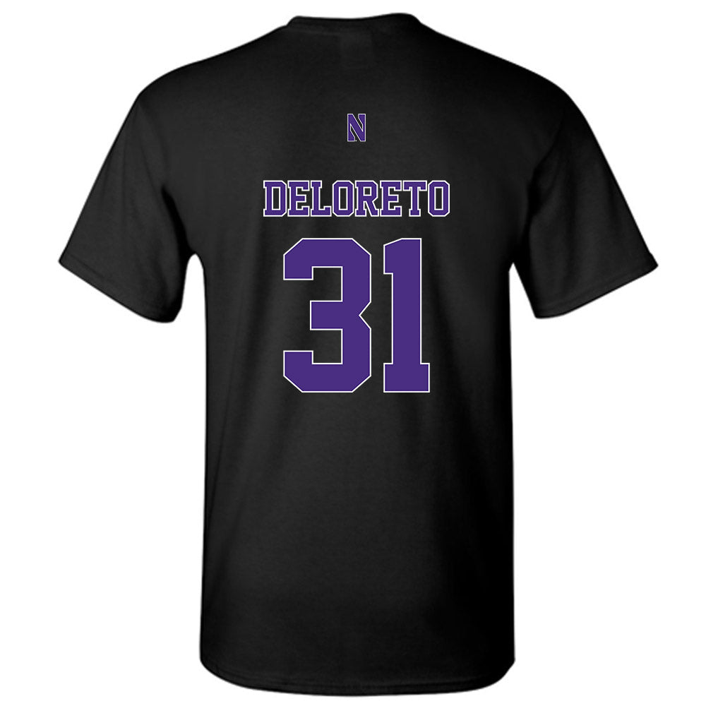 Northwestern - NCAA Baseball : Dominic DeLoreto - Classic Shersey T-Shirt-1