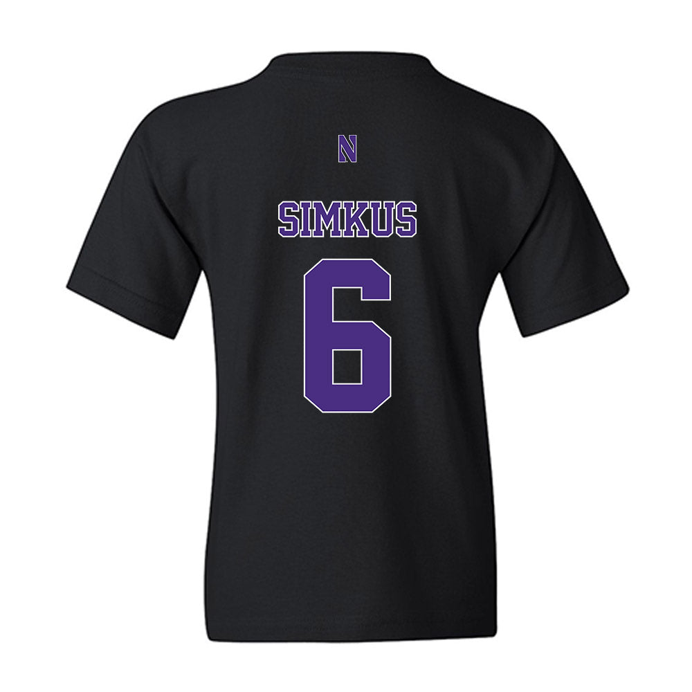 Northwestern - NCAA Women's Volleyball : Bella Simkus - Classic Shersey Youth T-Shirt-1