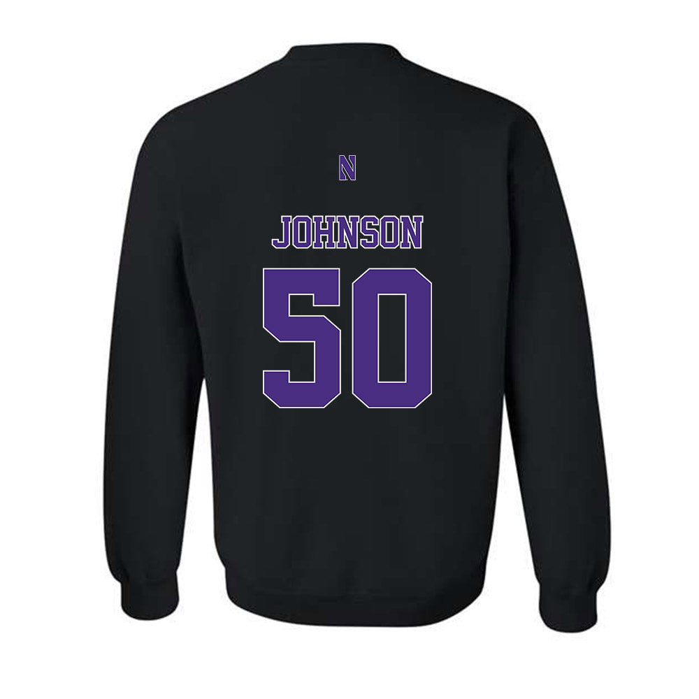 Northwestern - NCAA Football : Qayvier Johnson - Classic Shersey Crewneck Sweatshirt-1