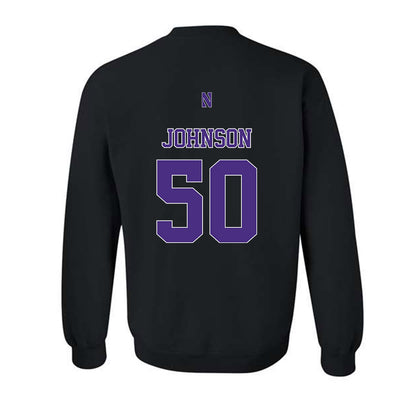 Northwestern - NCAA Football : Qayvier Johnson - Classic Shersey Crewneck Sweatshirt-1