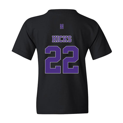 Northwestern - NCAA Football : Terrion Hicks - Classic Shersey Youth T-Shirt-1