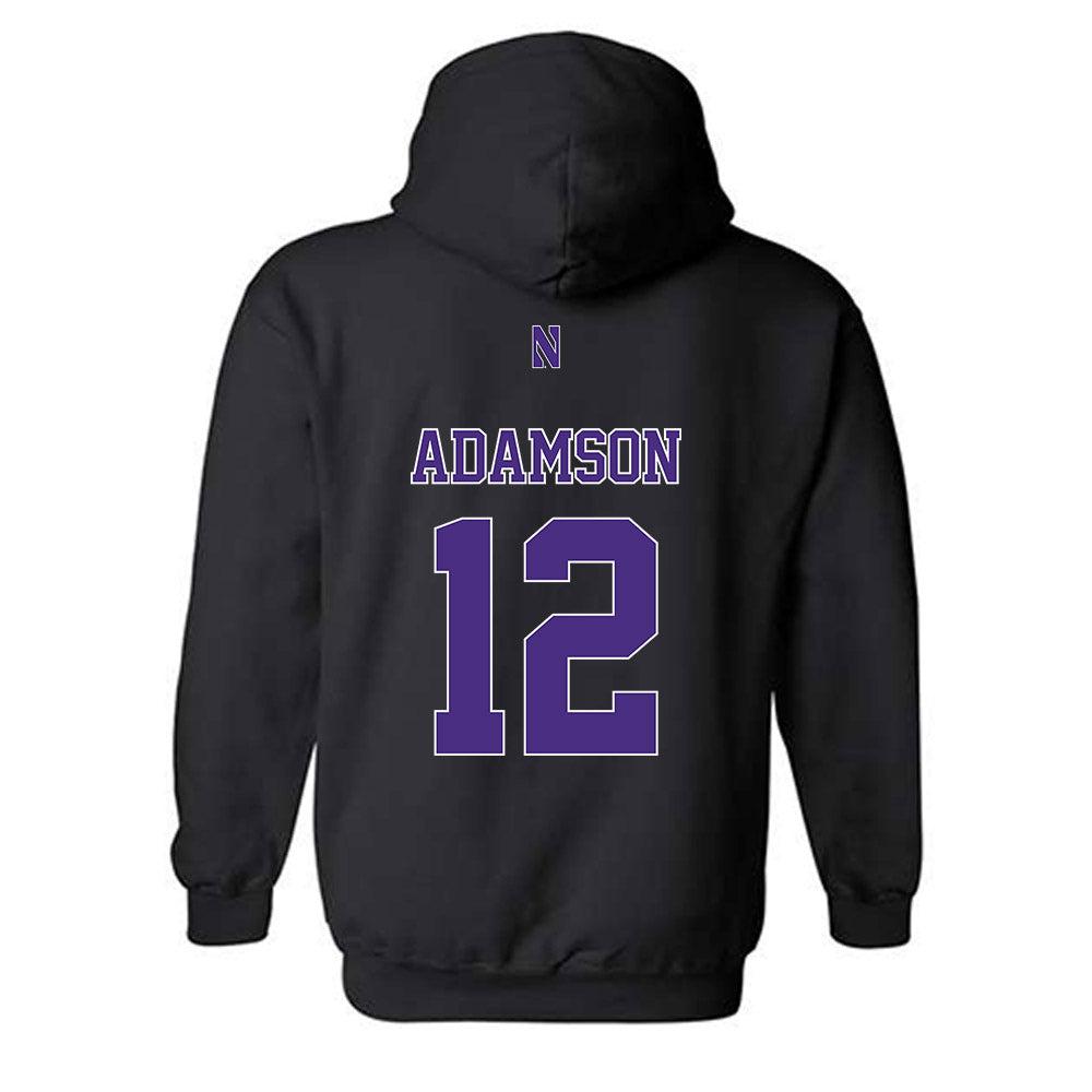 Northwestern - NCAA Women's Lacrosse : Olivia Adamson - Classic Shersey Hooded Sweatshirt-1