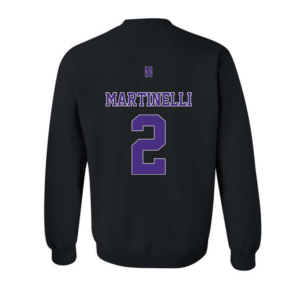 Northwestern - NCAA Men's Basketball : Nick Martinelli - Classic Shersey Crewneck Sweatshirt-1