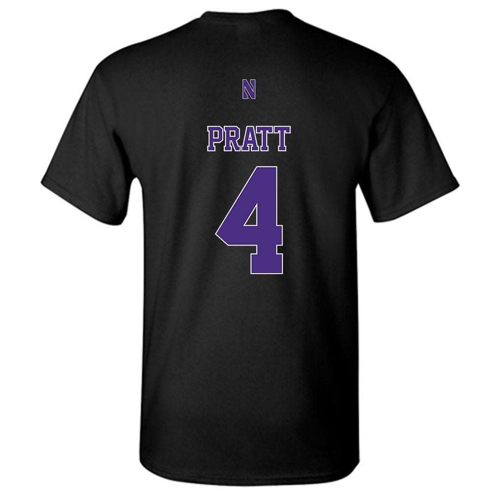 Northwestern - NCAA Men's Basketball : LA Pratt - Classic Shersey T-Shirt-1