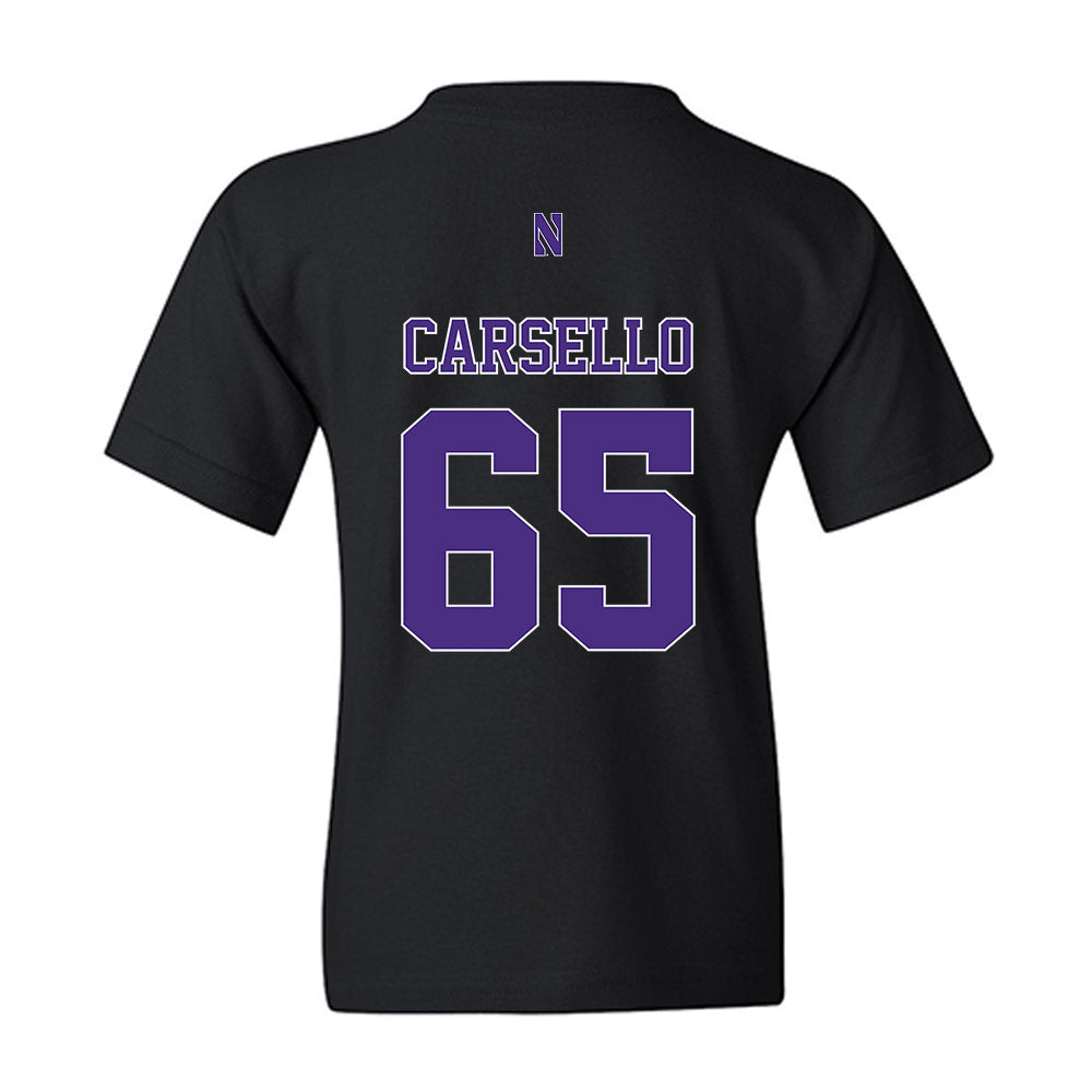 Northwestern - NCAA Football : Jackson Carsello - Classic Shersey Youth T-Shirt-1