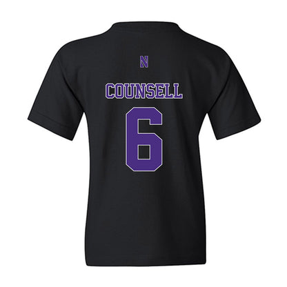 Northwestern - NCAA Baseball : Jack Counsell - Classic Shersey Youth T-Shirt-1
