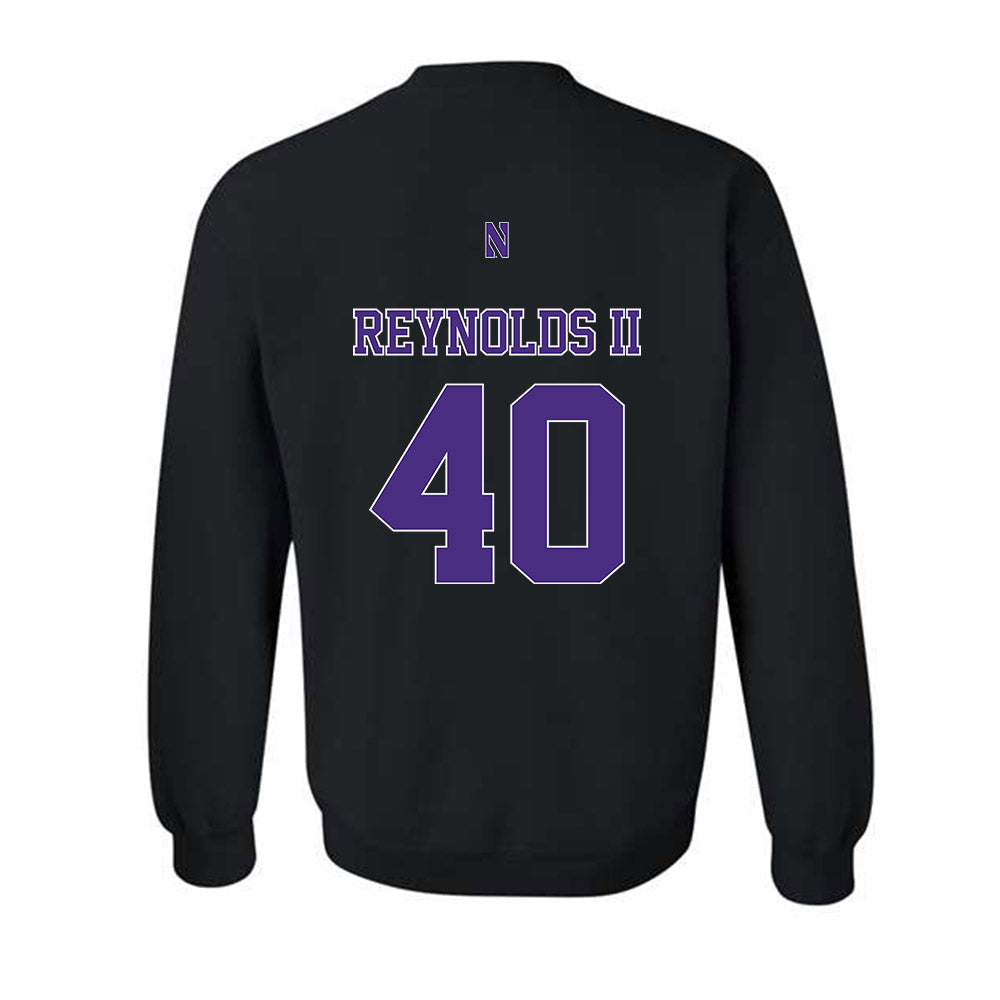 Northwestern - NCAA Football : Jason Reynolds II - Classic Shersey Crewneck Sweatshirt-1