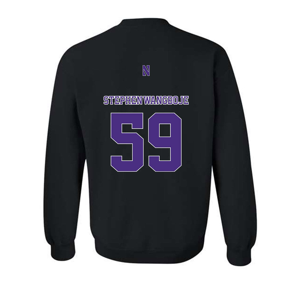 Northwestern - NCAA Football : Glory Stephen-Wangboje - Classic Shersey Crewneck Sweatshirt-1