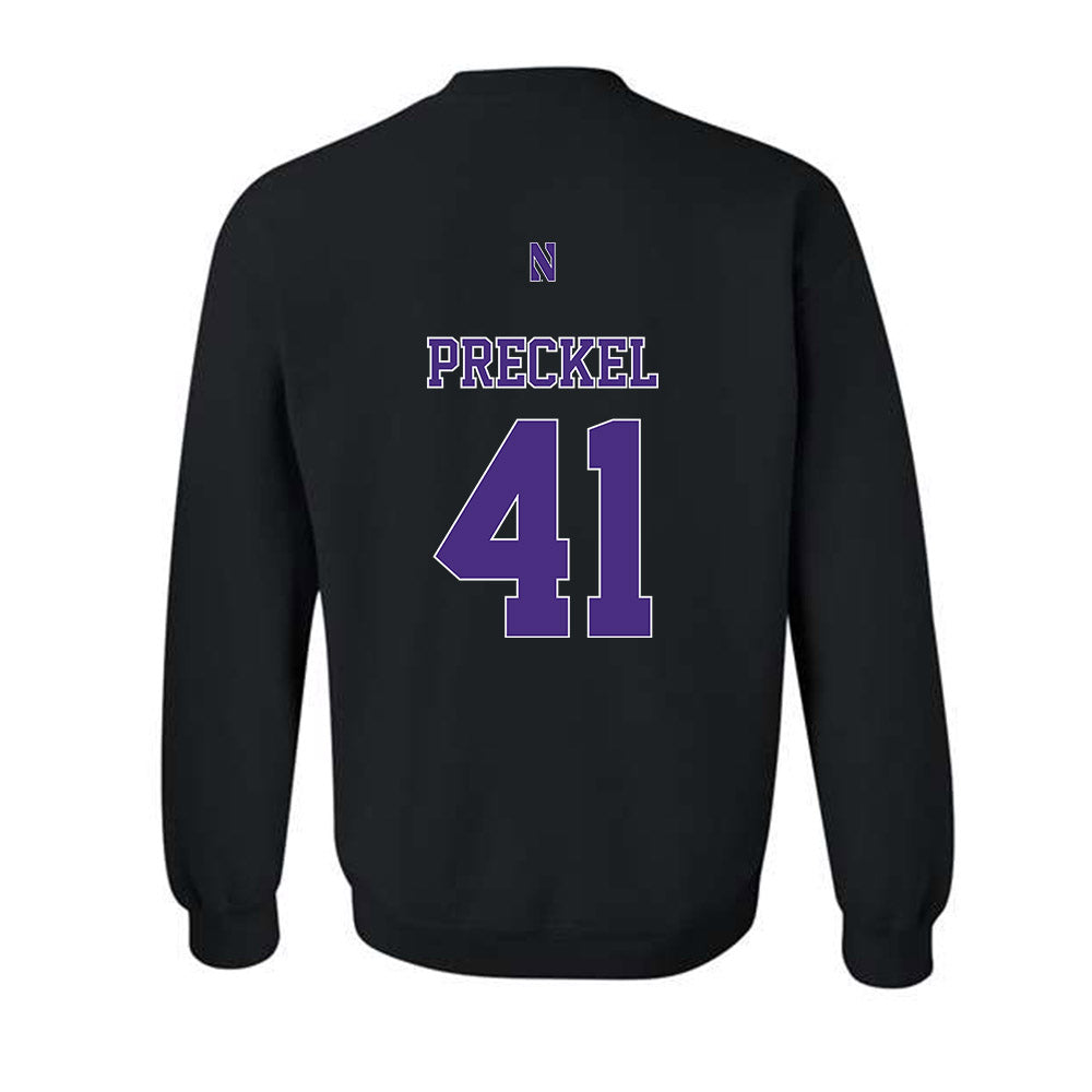 Northwestern - NCAA Football : Robby Preckel - Classic Shersey Crewneck Sweatshirt-1