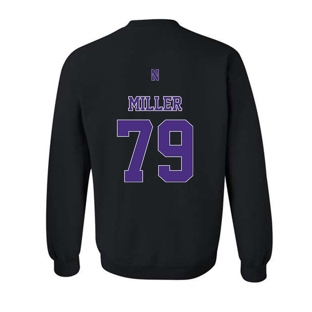 Northwestern - NCAA Football : Jacob Miller - Classic Shersey Crewneck Sweatshirt-1