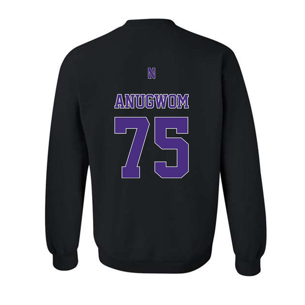 Northwestern - NCAA Football : Arkel Anugwom - Classic Shersey Crewneck Sweatshirt-1