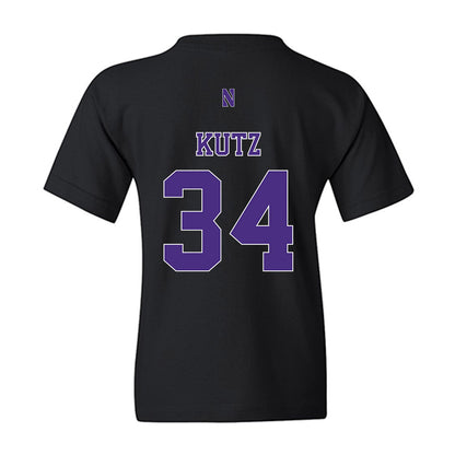 Northwestern - NCAA Baseball : Charlie Kutz - Classic Shersey Youth T-Shirt-1
