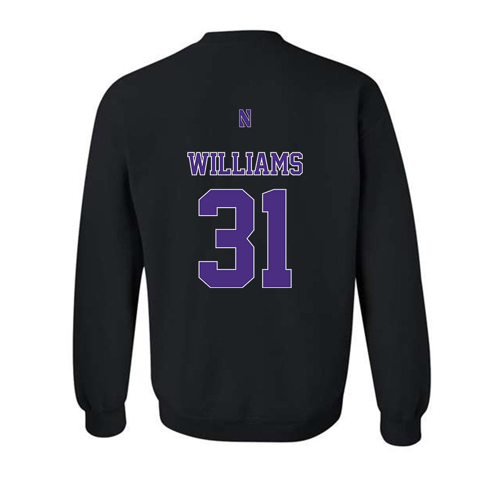 Northwestern - NCAA Football : Tito Williams - Classic Shersey Crewneck Sweatshirt-1