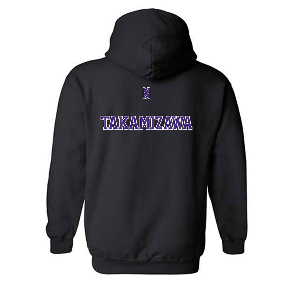 Northwestern - NCAA Women's Fencing : Yukari Takamizawa - Classic Shersey Hooded Sweatshirt-1