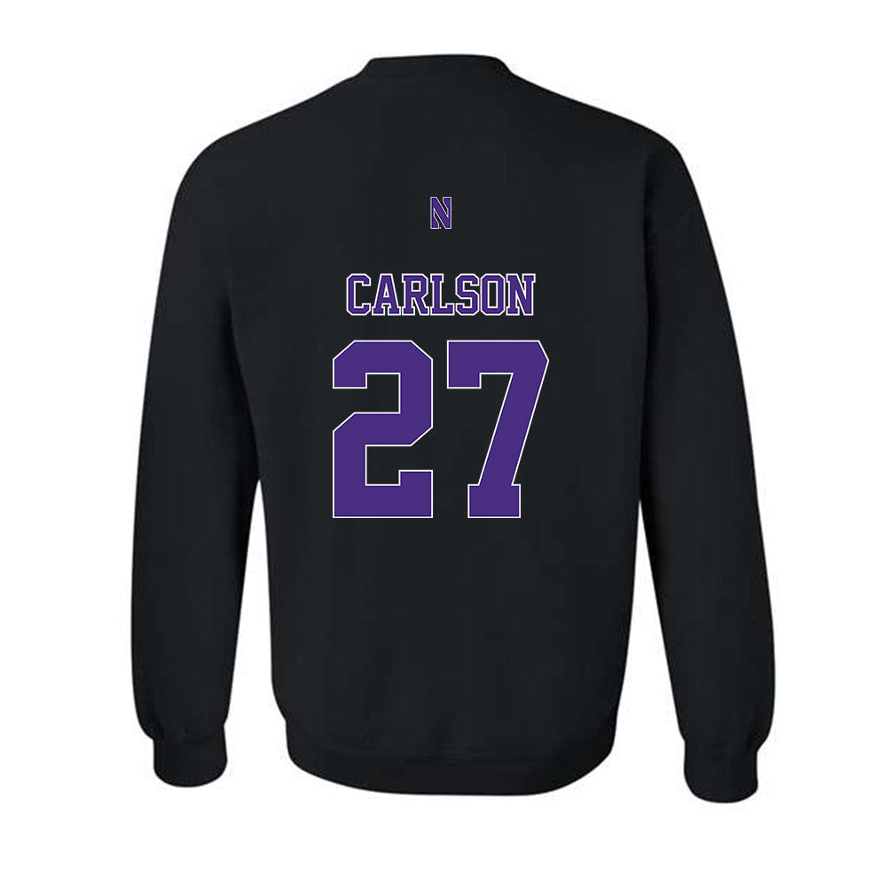 Northwestern - NCAA Baseball : Zach Carlson - Classic Shersey Crewneck Sweatshirt-1